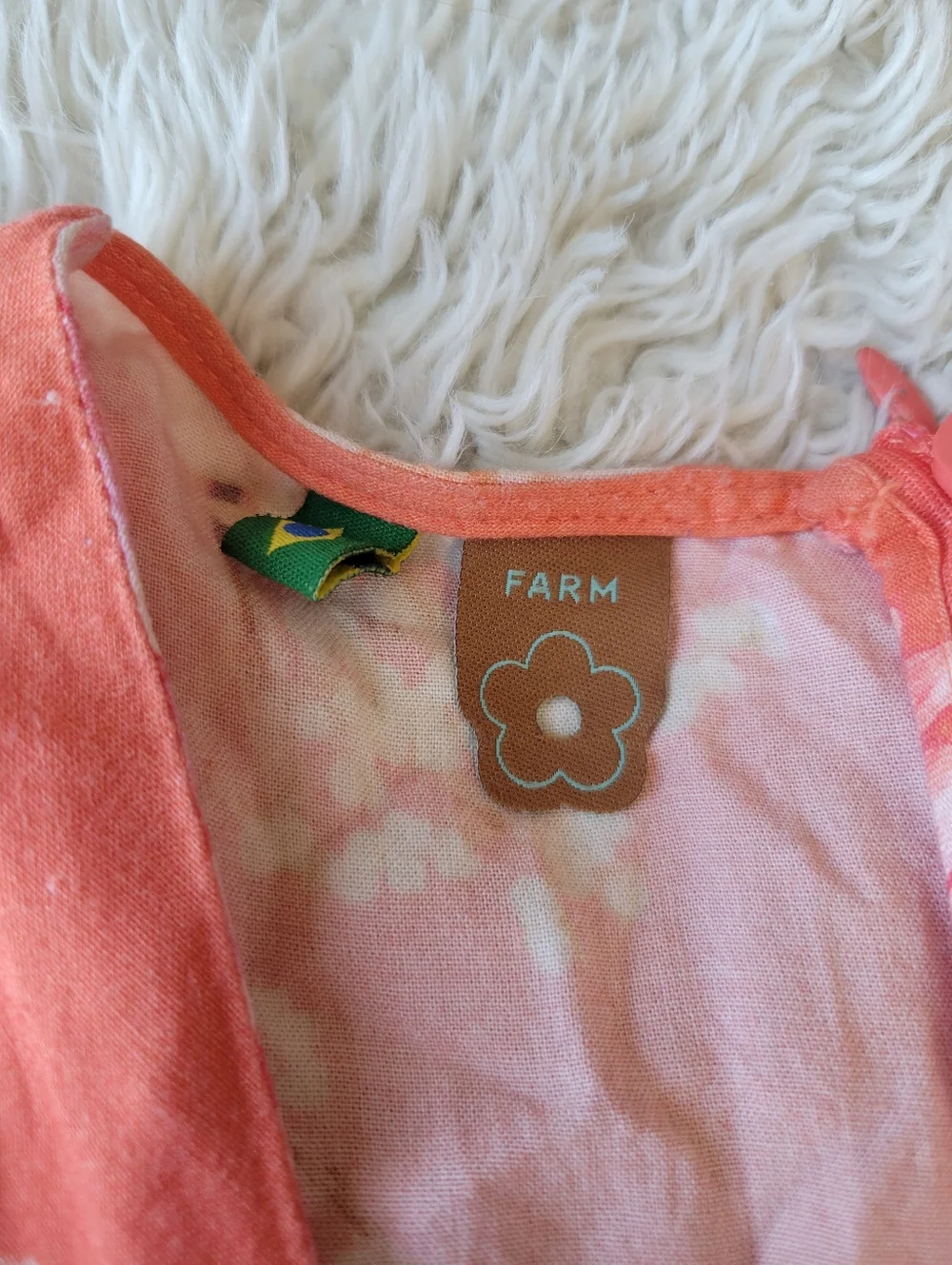 Farm Rio Floral Colorful Cut Out Dress High Low Size Small - Picture 9 of 10